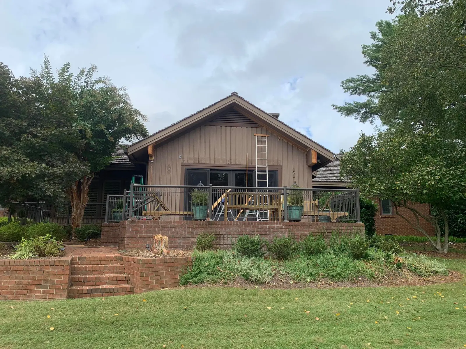 Rear of home before porch addition