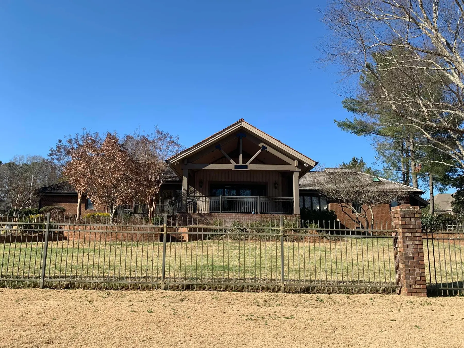 Completed covered porch addition