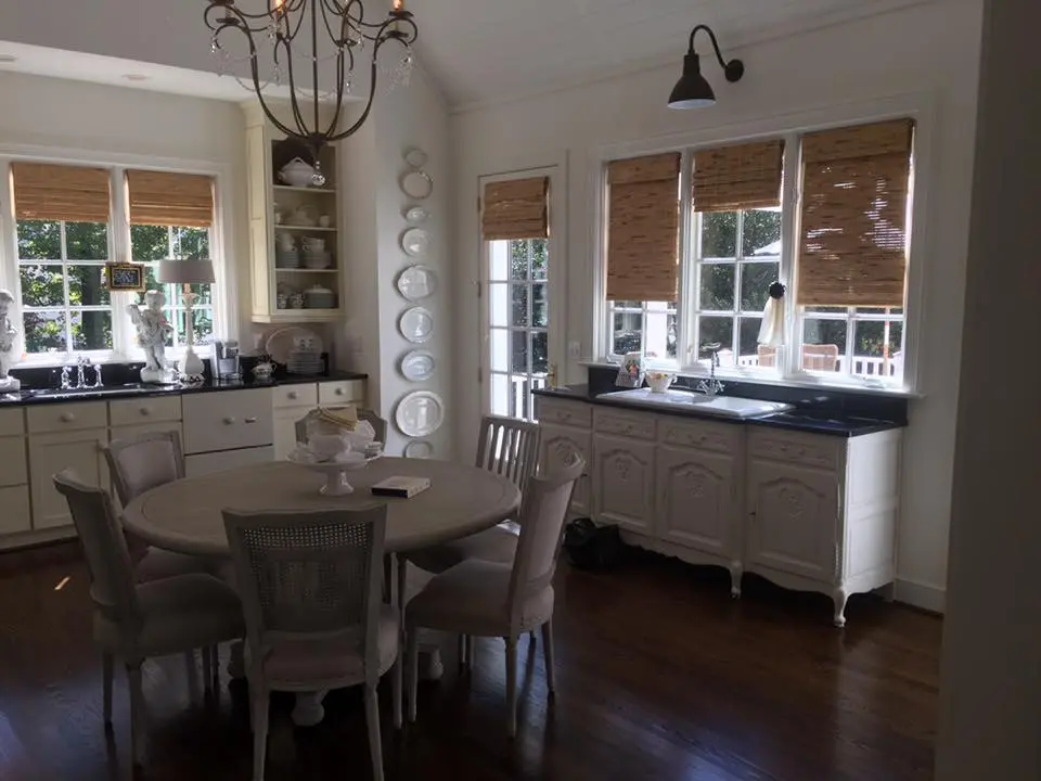 Finished dining and kitchen area in a renovated home