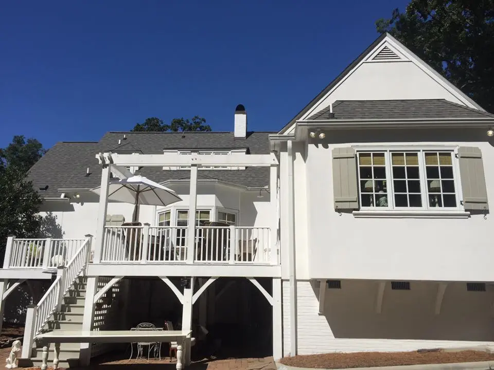 Rear exterior and deck